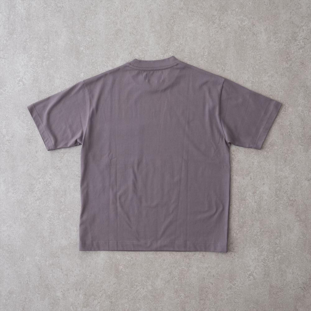 プレーティングクルーネックTシャツ<スレートグレー>