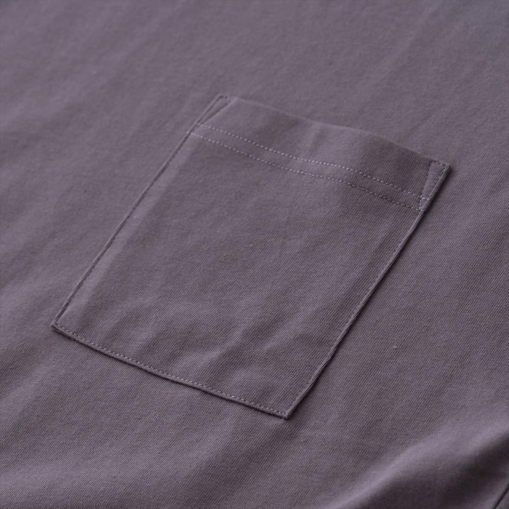 プレーティングクルーネックTシャツ<スレートグレー>