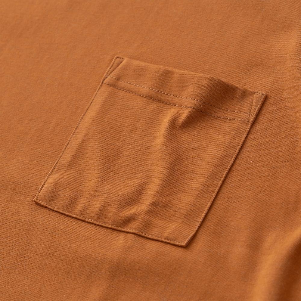 プレーティングクルーネックTシャツ<インディアンイエロー>